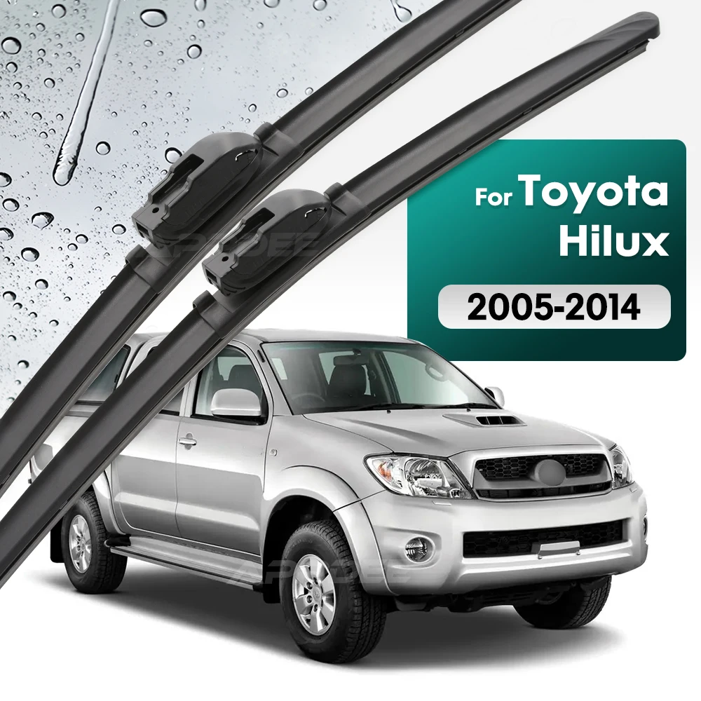 

Комплект щеток переднего стеклоочистителя из силикона и резины для Toyota Hilux AN10 AN20 AN30 2005-2014, лобовое стекло, 21 "+ 20"