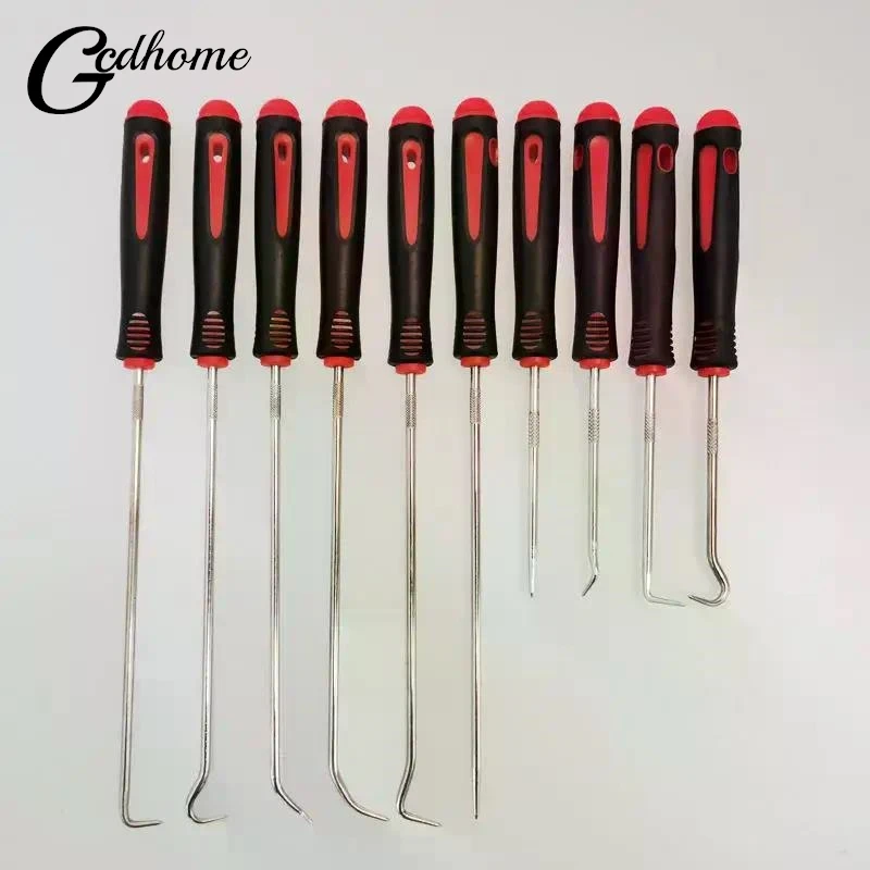 

10Pcs Heavy Duty Automotive Maintenance Seal Hooks Car Vehicle Oil Seal Screwdrivers Set For O-Ring Gasket Clips Rings Removal
