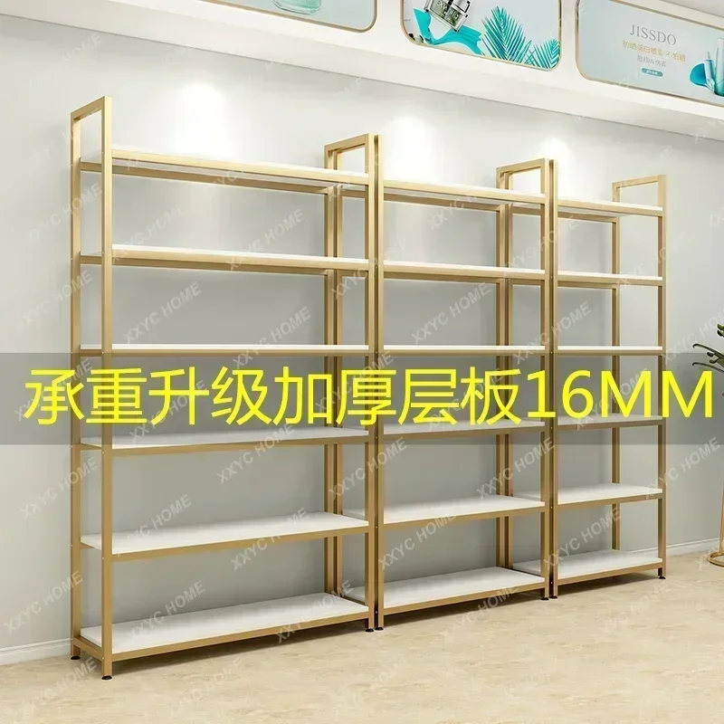Steel and wood  Shelves Sample display racks Supermarket Maternal and infant products Shoe bag display  Beauty cabinet