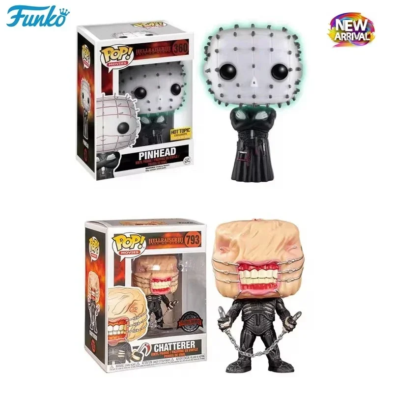 Funko Pop Horror Movies Hellraiser III Pinhead 360# CHATTERER 793# Vinyl Figure Hot Topic Exclusive Collection Model Gifts Toys