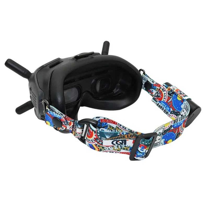 

ELOS-Suitable For FPV Video Glasses Graffiti Color Headband Fixed Strap