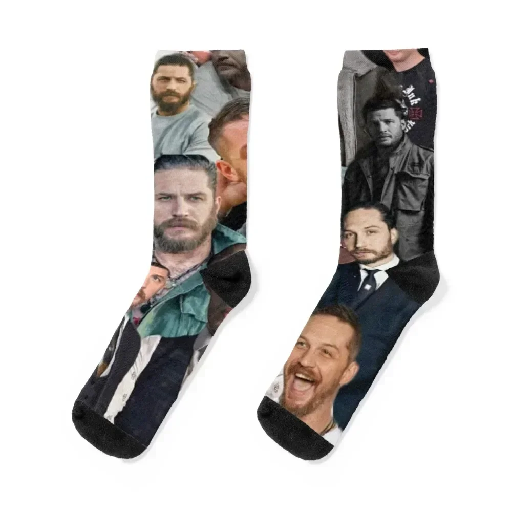 Conjunto de meias de edição Tom Hardy meias térmicas de hóquei de inverno para mulheres e homens