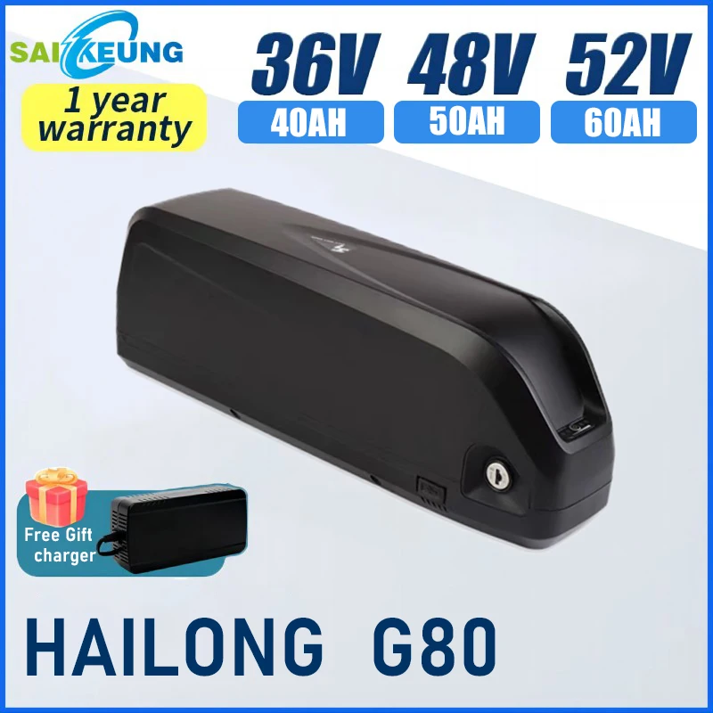 

Bafang 48V 36V 52V Hailong 20ah 25 30Ah 35 40Ah 50Ah 60ah Battery Electric Bike Down Tube 21700 Lithium Battery Pack 350w-3000w