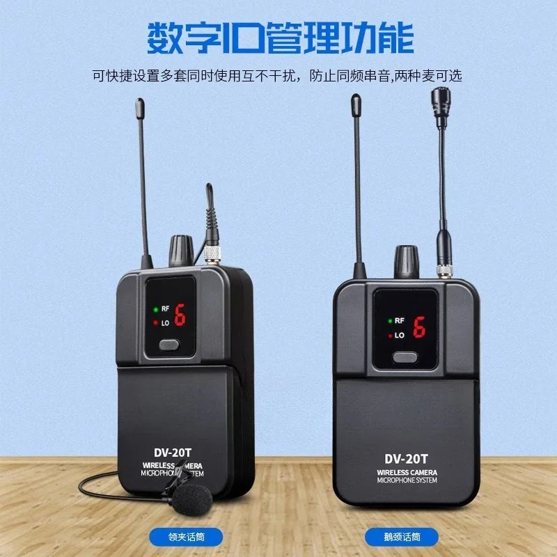 DV-20 mobile phone live broadcast VLOG camera radio wireless collar microphone