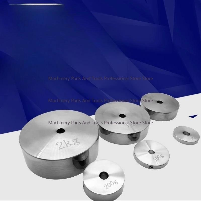 M1 Standard Weight Block 1kg-3kg Stainless Steel Weight with Hole Circular Calibration Scale Method Weight 500g