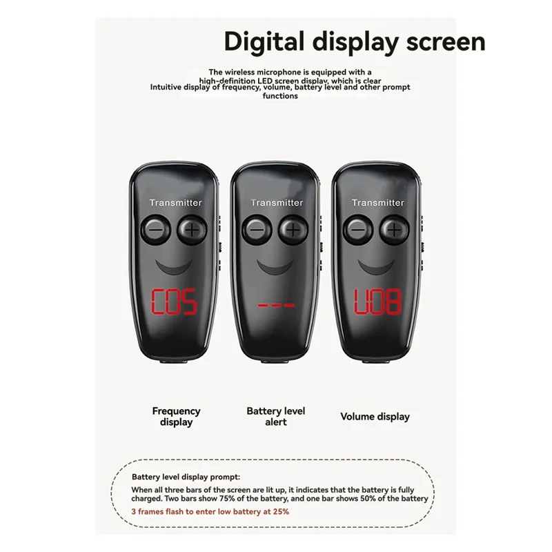 

REPLA-Wireless Pickup System Clip On Wireless Receiver And Transmitter Musical Instrument Microphone For Clarinet Flute