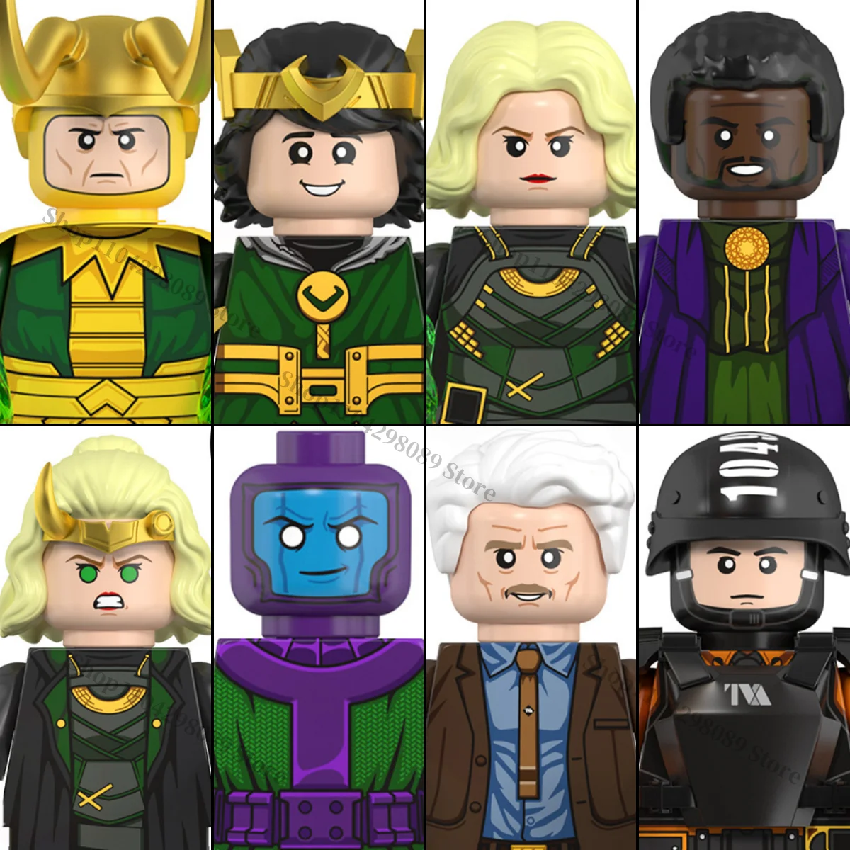 

Marvel WM6119 anime characte blocks Conqueror Mobius Loki children's mini brick toys holiday birthday gifts