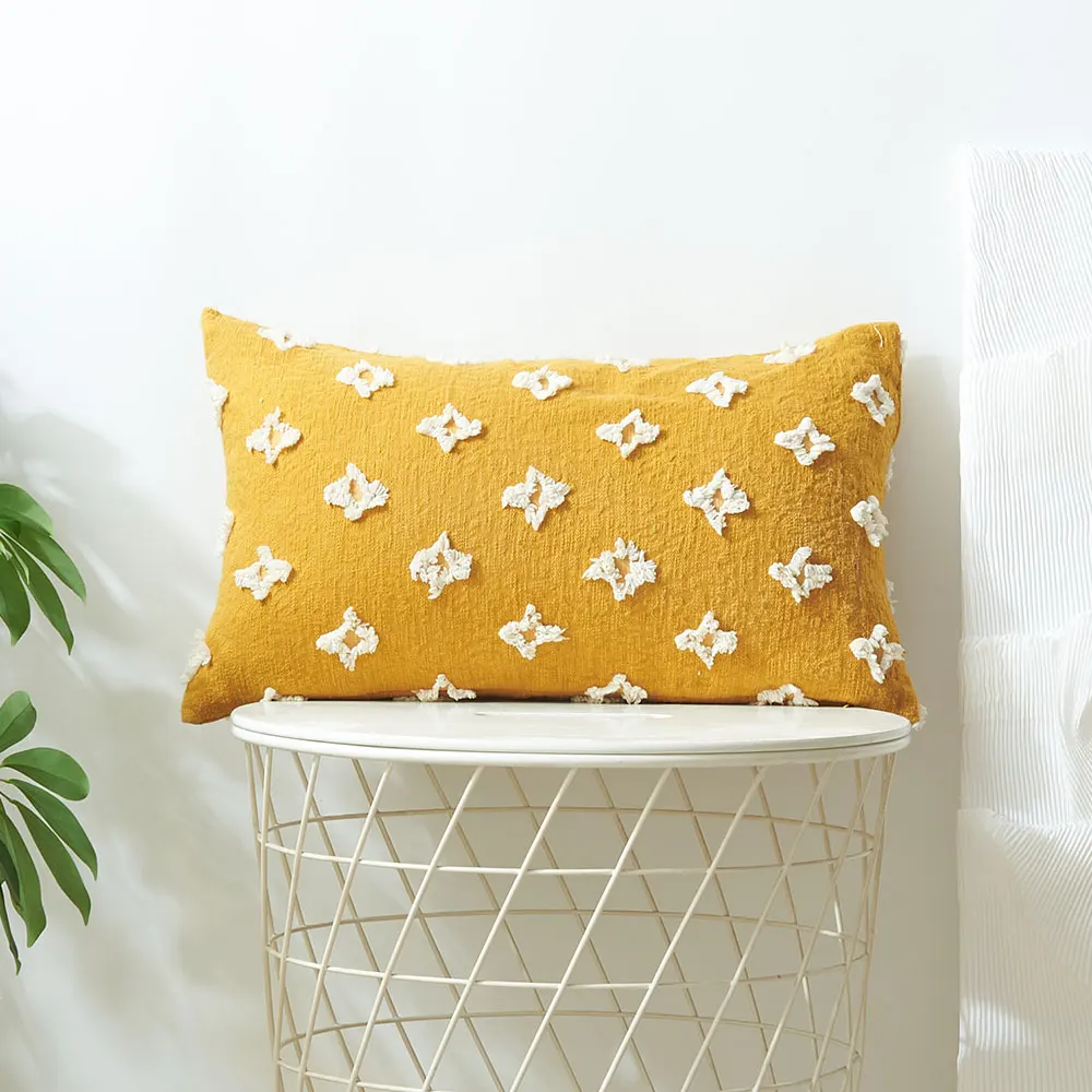 Funda Cojines De 30x50 Cut Flower Decorative Pillow Cover Living Room Zipper Pillowcase Sofa Cushion Cover Housse De Coussin