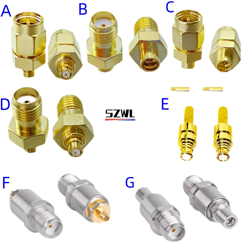 Stainless Steel SMA Female To SMP Male 18GHz Millimeter Wave Testing Adapter SMP Female For RG316/RG174 RF Coaxial Connector