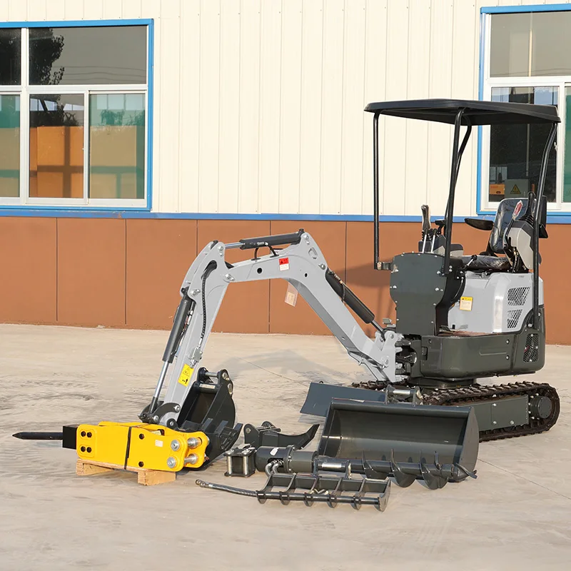 

Мини-экскаватор гидравлический 1.2 тонны, компактный гусеничный экскаватор для сада и сельского хозяйства, на заказ