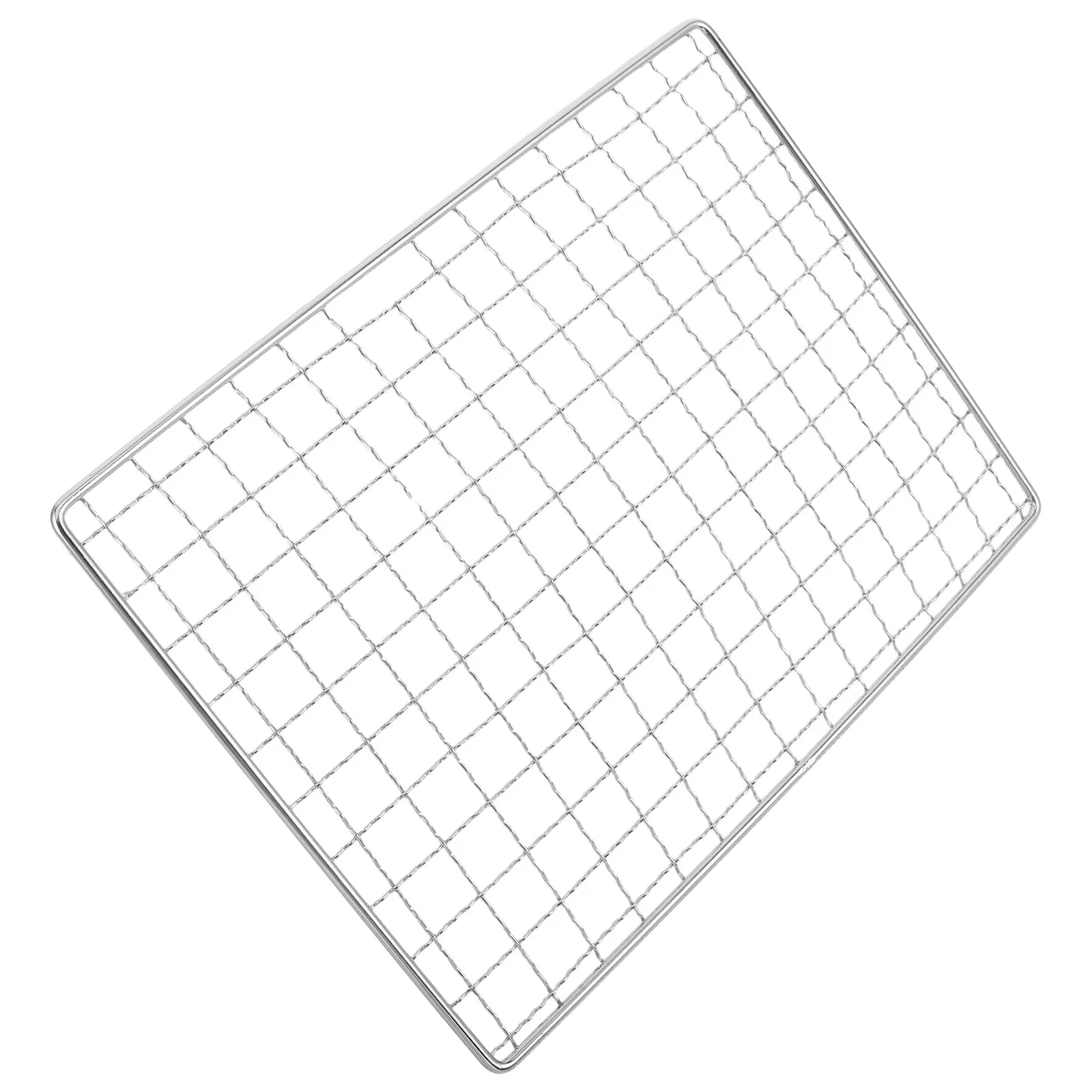Stainless Steel Grill Mat Non Stick Bbq Cooking Wire Mesh Barbecue Baking Roasting Mat Outdoor Picnic Camping Charcoal Grilling - view 2