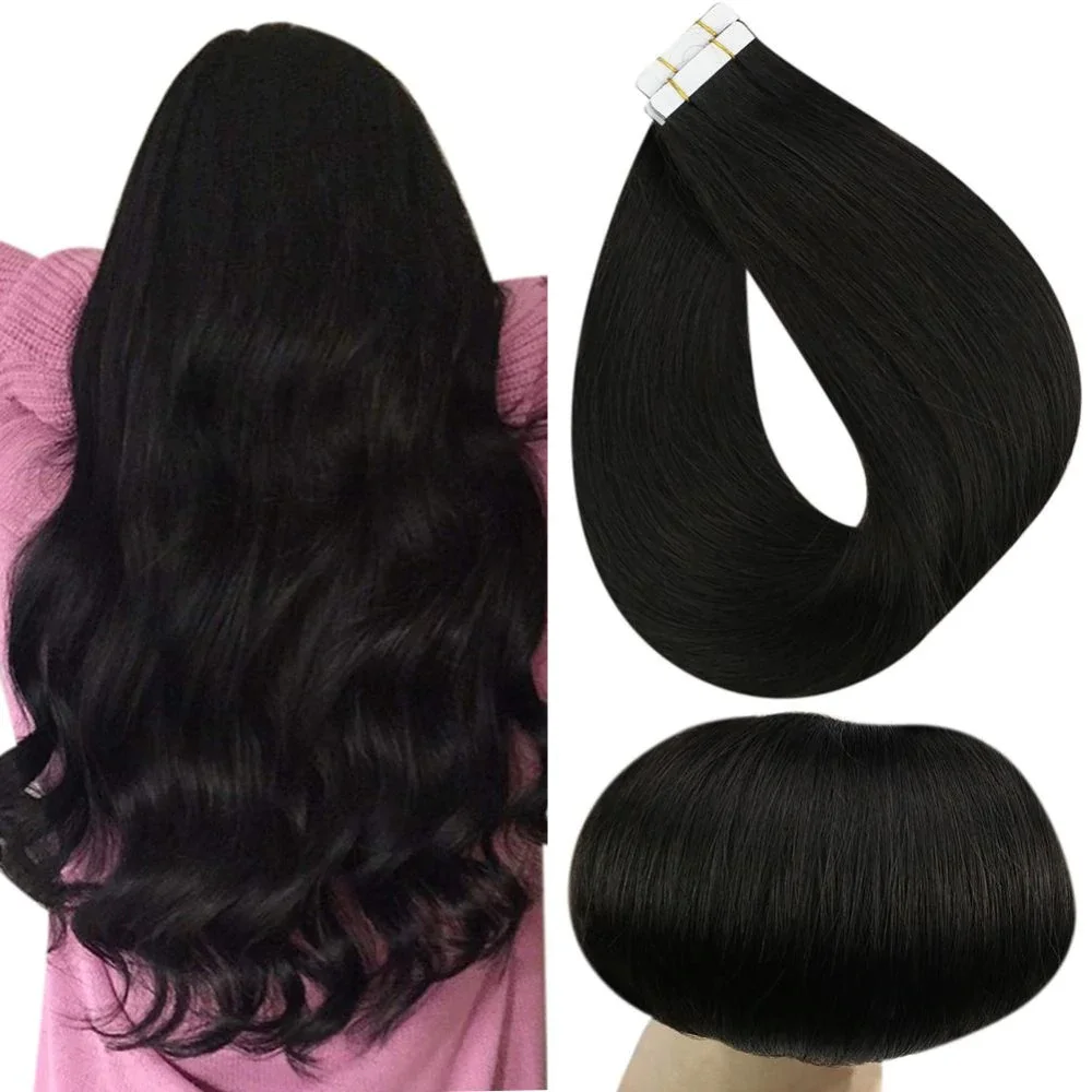 Full Shine tape in human hair extensions black women Seamless Injection Tape in Extensions Invisible Straightu