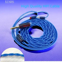 XINHS K15 2-Strand Blue 6N+OCC and Silver Plated Hybrid Headphone Upgrade Cable