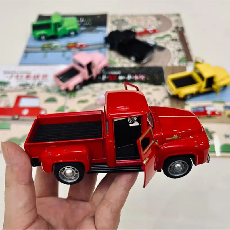 1 ~ 5 buah mobil Pickup klasik 1/32 Model seram simulasi paduan diecast menarik kembali mainan kendaraan untuk koleksi anak-anak laki-laki