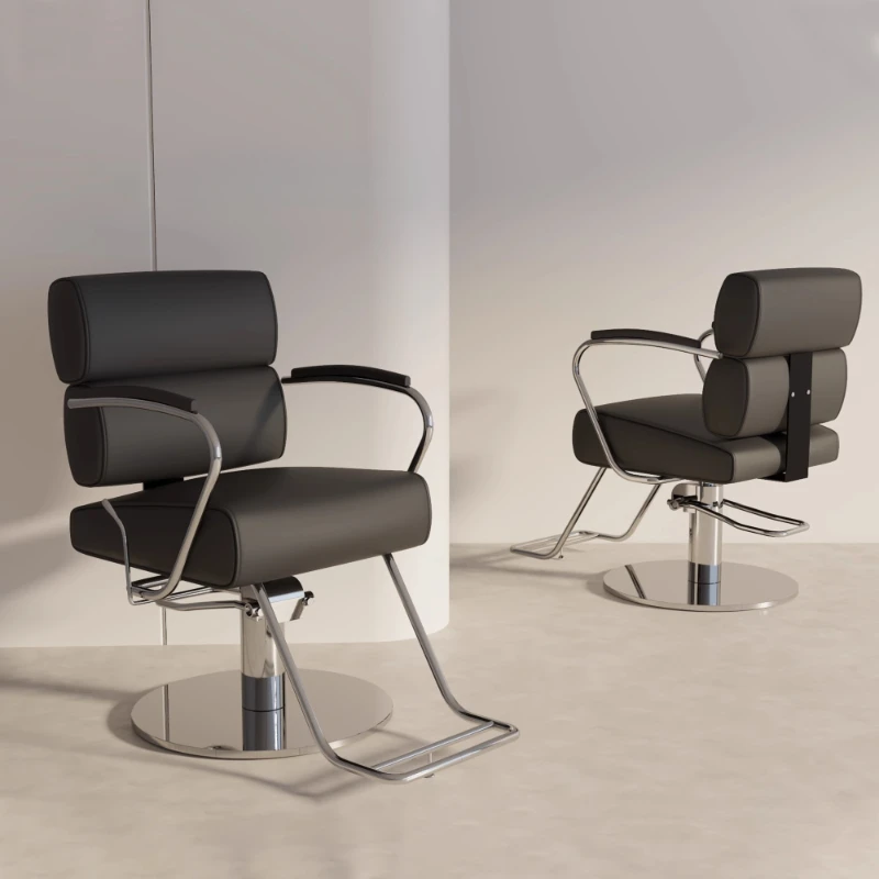 

Metal Perm Barber Chairs Luxury Hair Dyeing Liftable Arm Barber Chairs Adjustable Hair Washing Commercial Furniture Sedie Lslfy