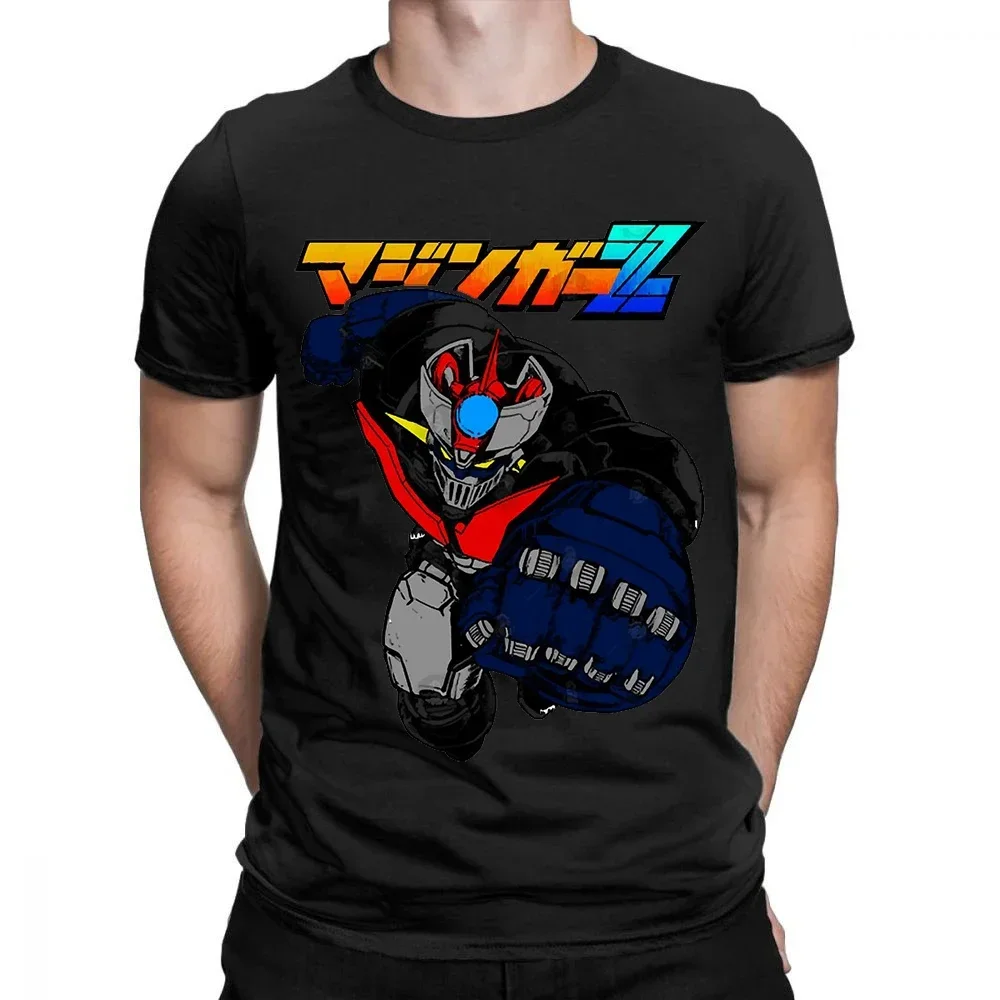 

Fashion Streetwear Mazinger z anime movie robot streetwear graphic print t-shirt men's casual t-shirt Casual Tops