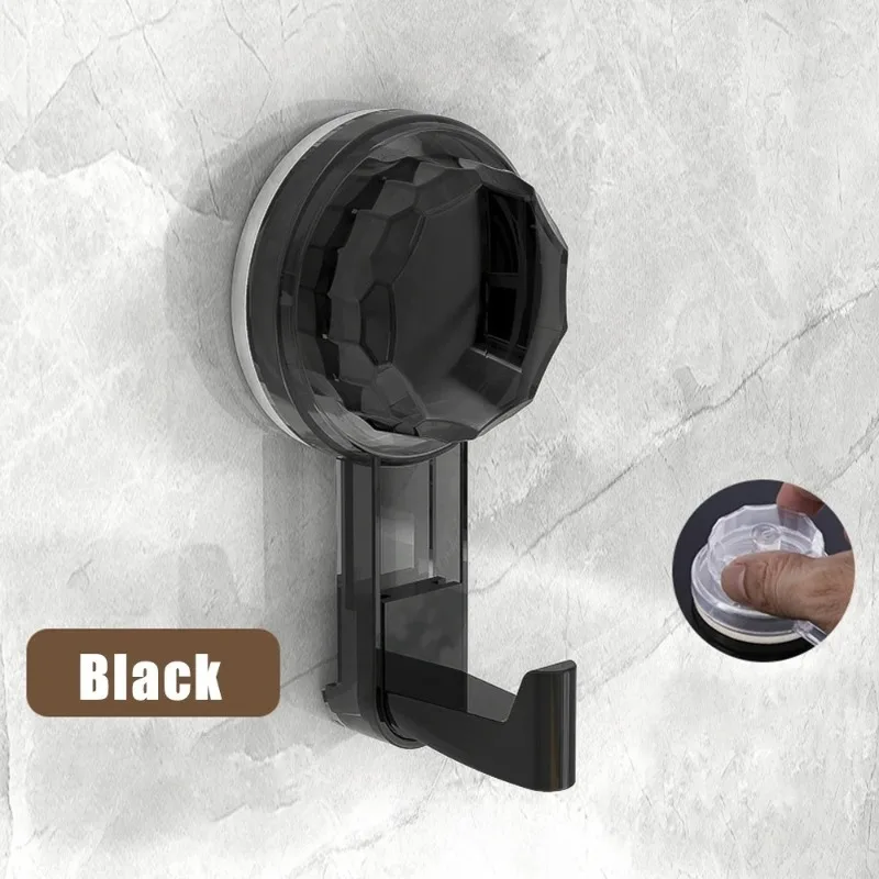 

Bathroom Rotating Vacuum Suction Hook, Wall-Mounted, No Drilling, Strong, No-Trace, for Hanging Towels and Clothes