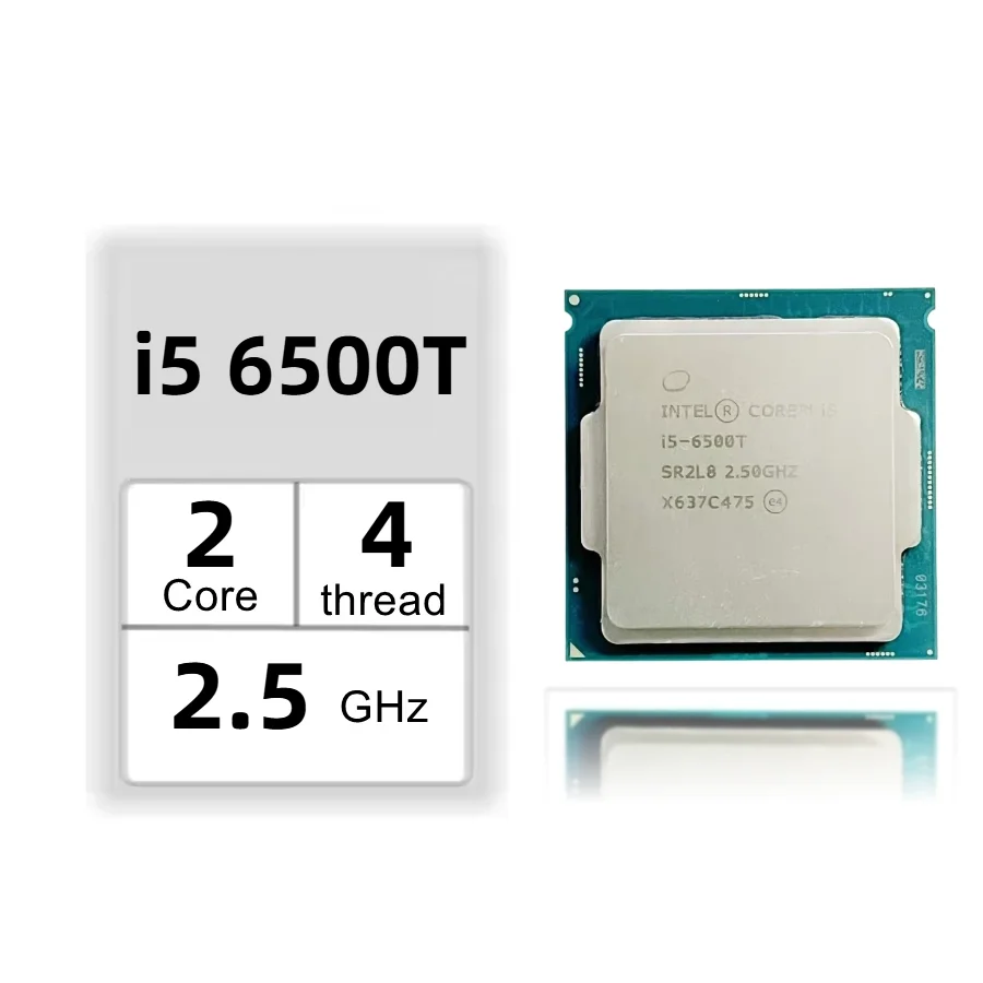 Intel Core I5 6500T 2.5GHz LGA 1151 CPU Processor 4-core 4-thread 6M 35W