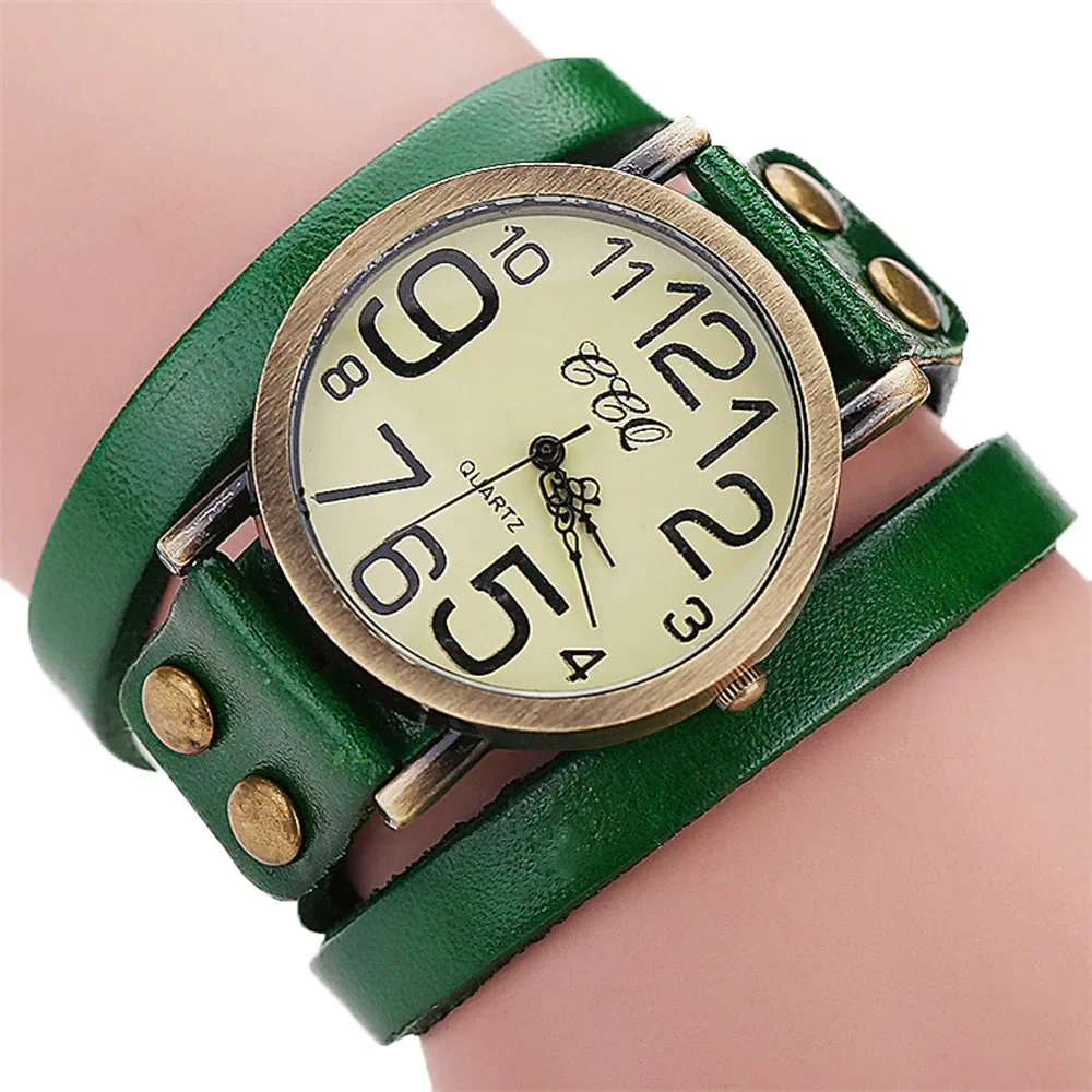 2024 Luxury Brand Women Watches Vintage Cow Leather Bracelet Watch Men Wristwatches Ladies Dress Quartz Watch Reloj Wholesales