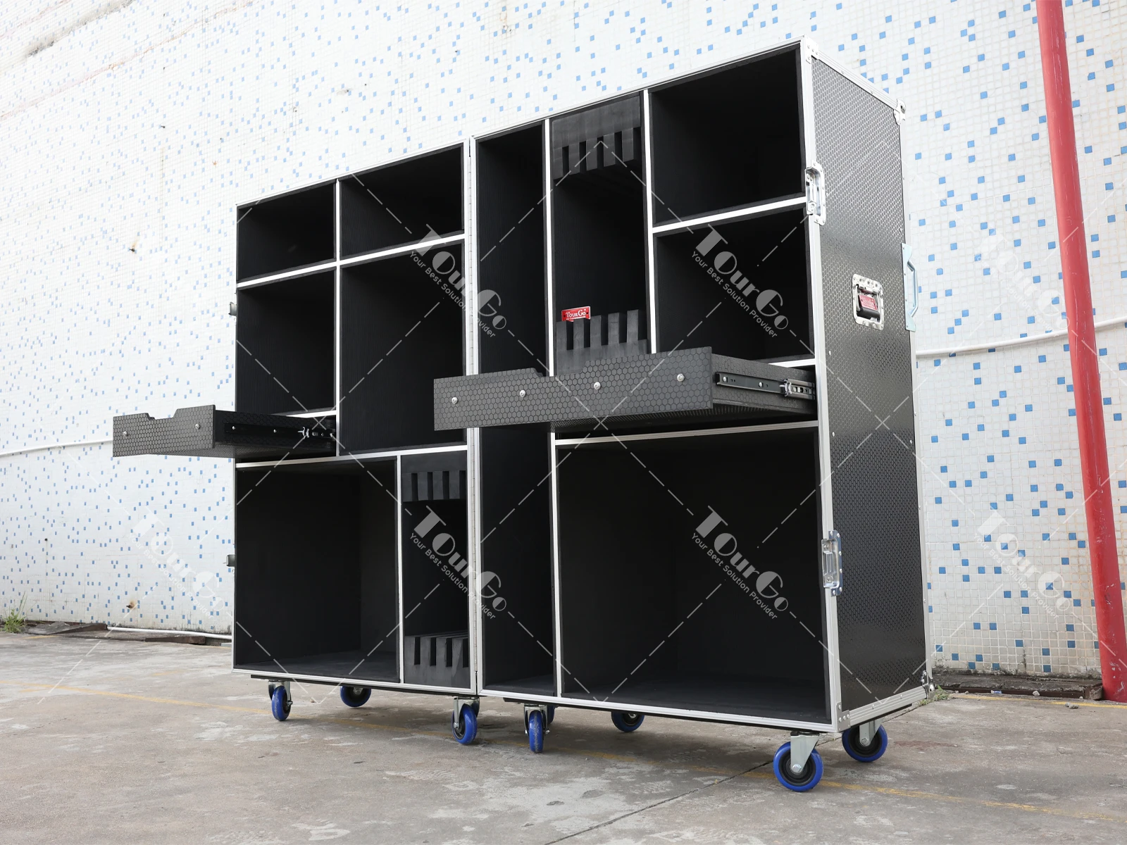 Drumset Flightcase Road Case voor Drumstel