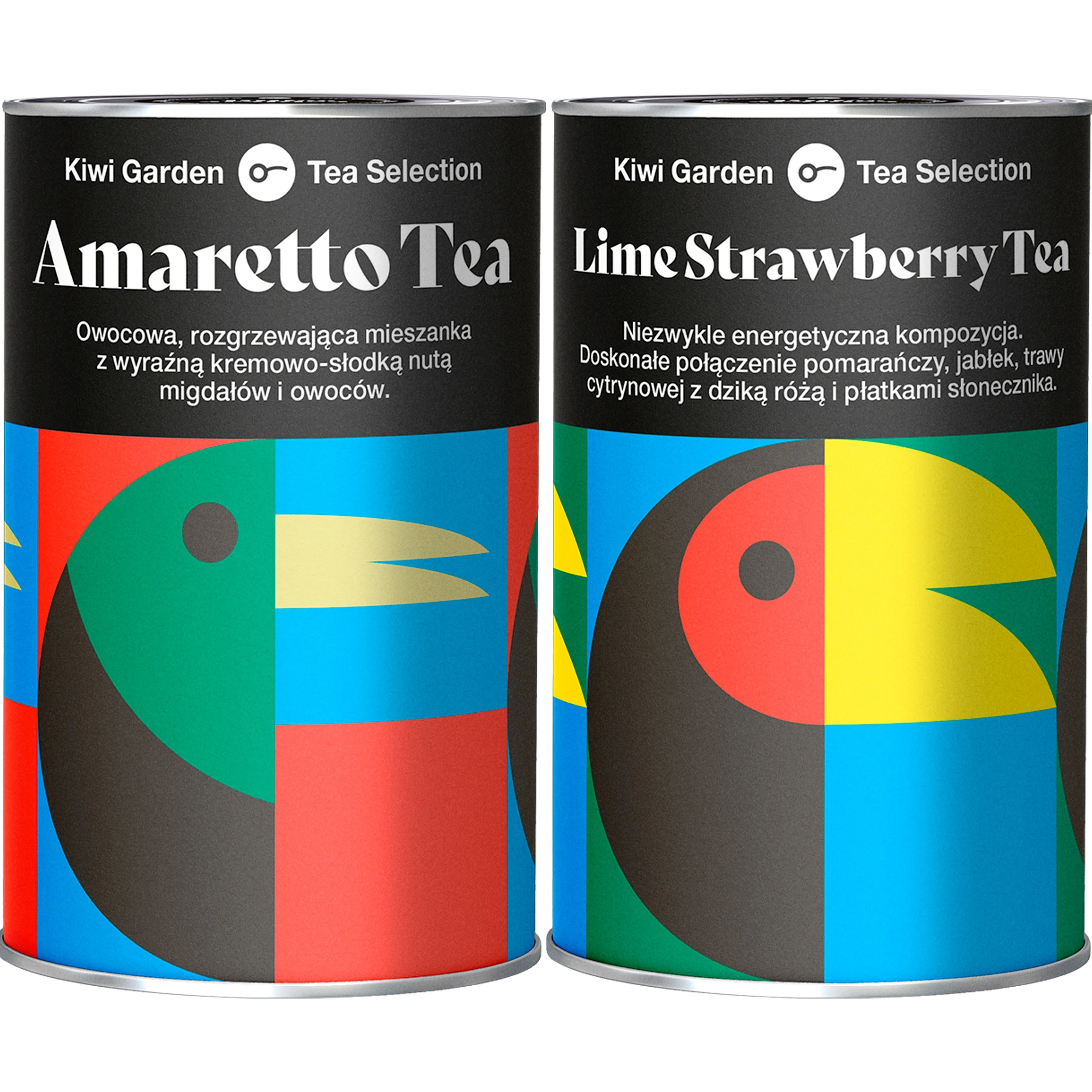 Owocowa herbata Kiwi Garden hibiskus + truskawka tea zestaw 2x200g