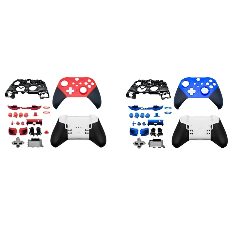 

FUFU For Elite Series 2 Core Controller Full Set Housing Shell Case Cover Faceplates Frame ABXY LT RT Buttons LB RB Kit