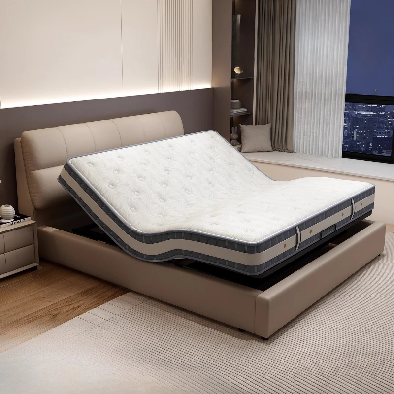 180x200cm zero gravity intelligent electric bed, multifunctional automatic lifting bedroom, double Italian minimalist bed luxur