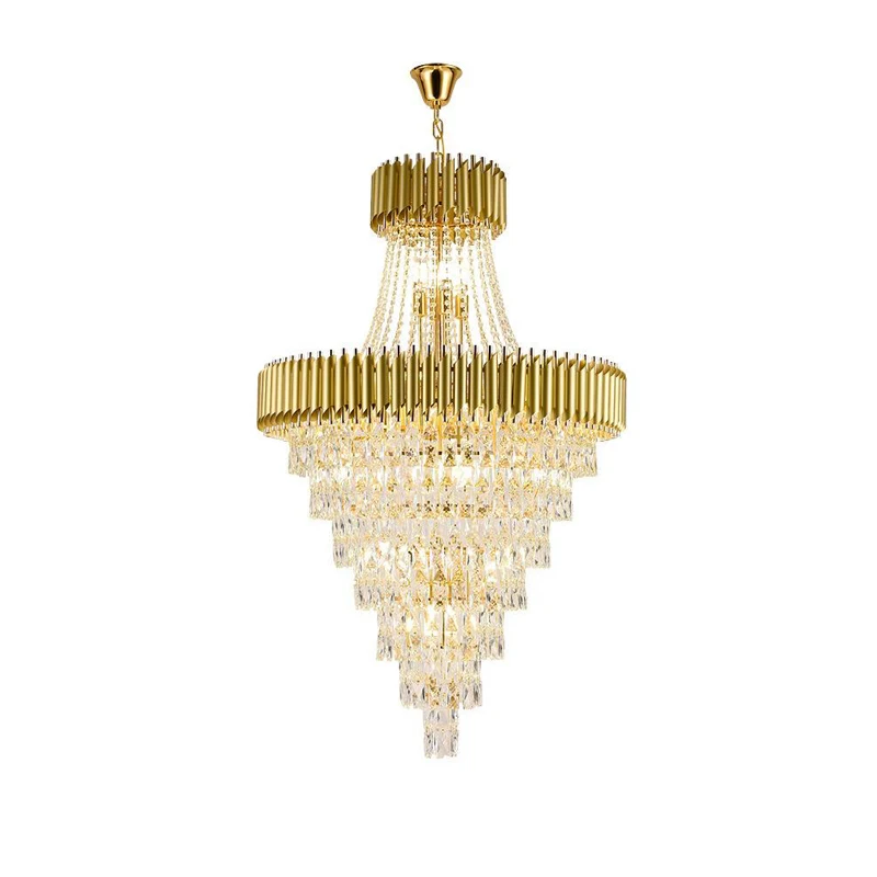 cristal preto dourado led lustre lampadas penduradas suspensao lustre lampada luminaria para foyer escada moda 2023 k9 01