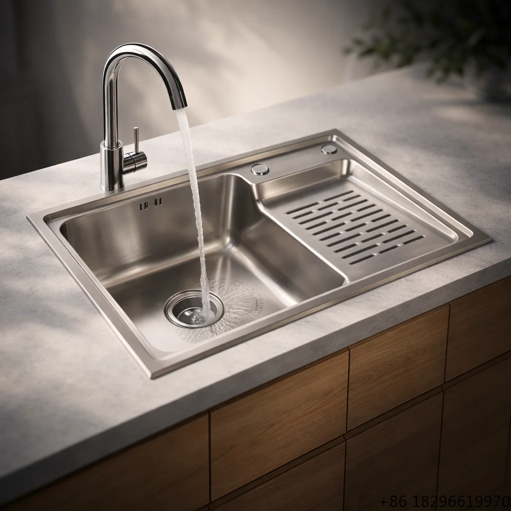 

Leimanxi 6845 Single Bowl Rectangular Laundry Sink 304 Stainless Steel 0.75 Thickened Handmade Undermount Installation Kitchen