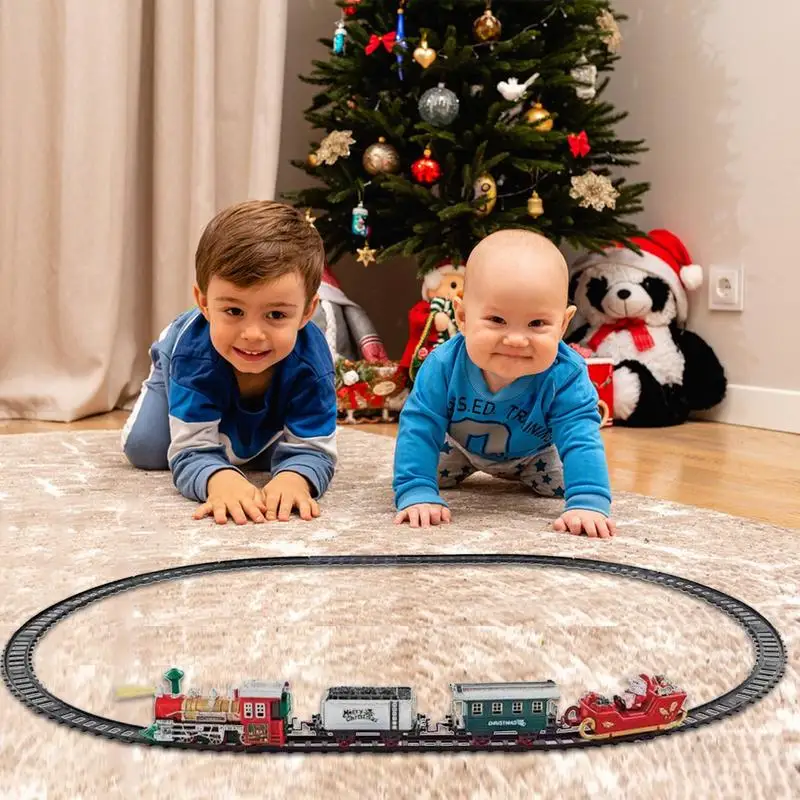 Jouet de train lomatéritive avec son pour garçon, améliorer la coordination œil-main, modèle de jouet avec train chesdistricts age, rail