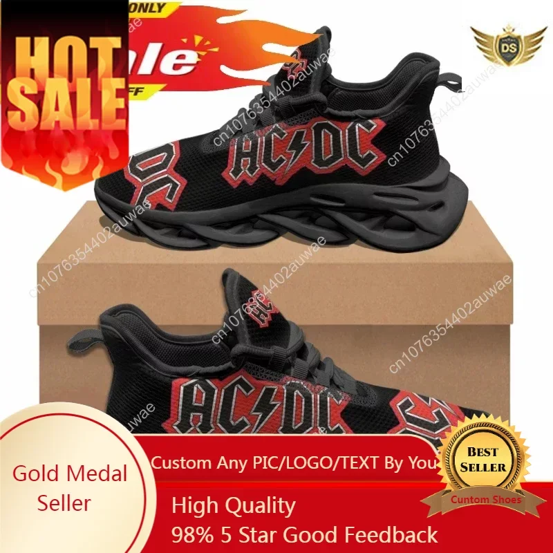 AC DC Rock Band Design Fashion Casual Flat Shoes Street Trend Sneakers Classic Outdoor High-quality Sports Shoes