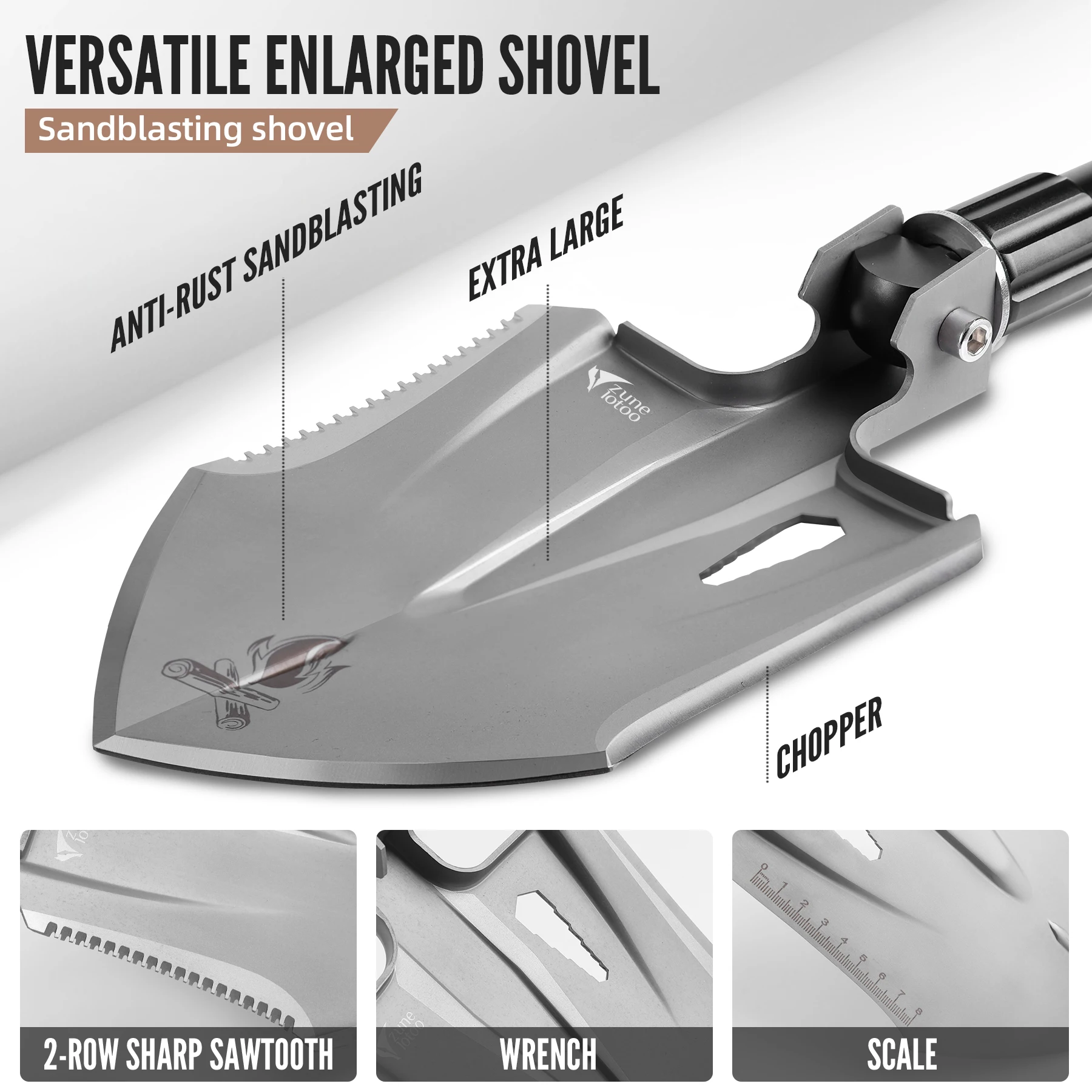 Hot Sale Portable Shovel Folding Multifunction Camping Hiking Multi-function Survival Tactical Shovel