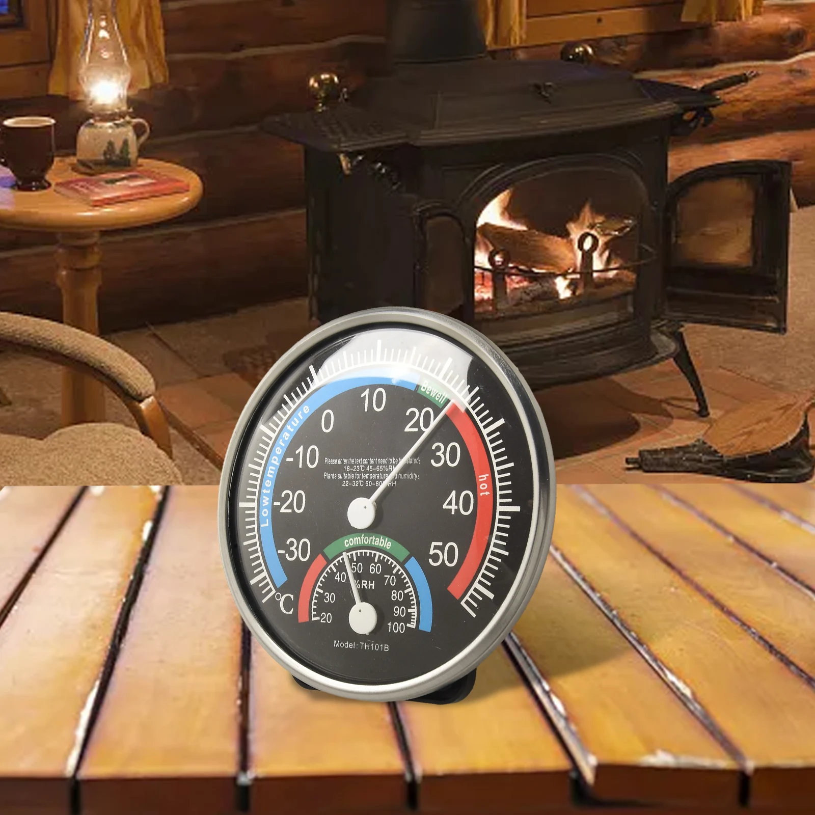 Temperature and Humidity Meter Large Scale Display Suitable for Indoor Climate Monitoring White/Black/Blue Options