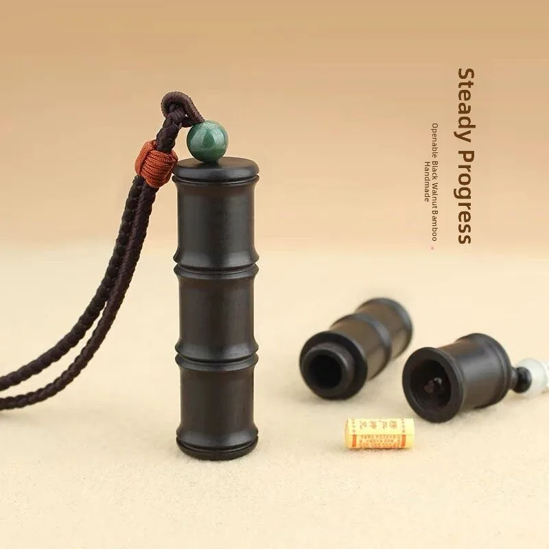 black-ebony-bamboo-node-hollow-pendant-openable-sachet-sweater-chain-dharani-sutra-bottle-gawa-box-ornament-world-style-jewelry