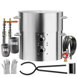 Melting Furnace Kit, 16KG Large Capacity Foundry Home Kilns For Metal Scrap Recycle, Gold Copper Silver Casting