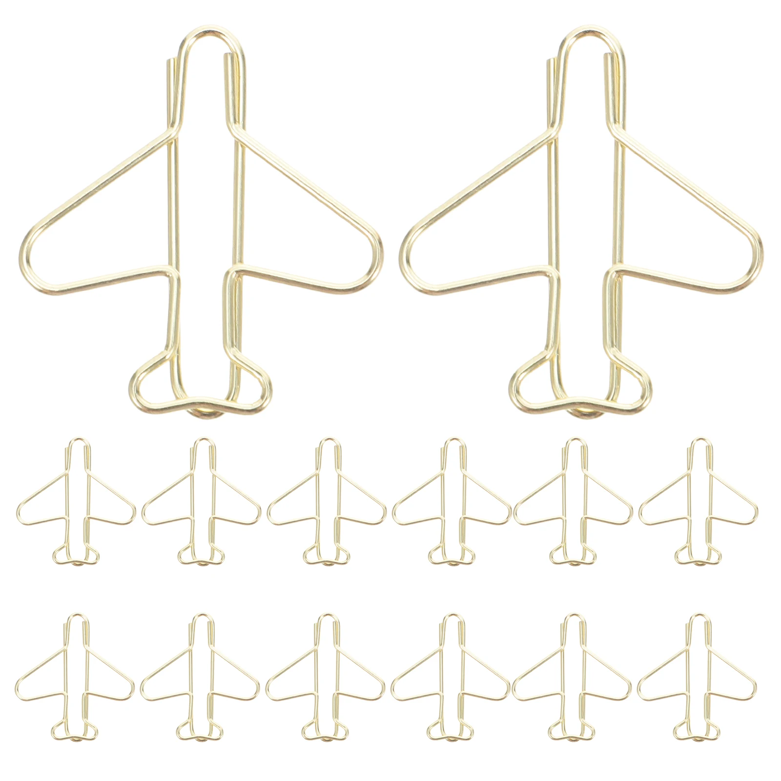

100 Pcs Aircraft Paper Clip Airplane Clips Modeling Fun Stationery Iron Cute School Supplies