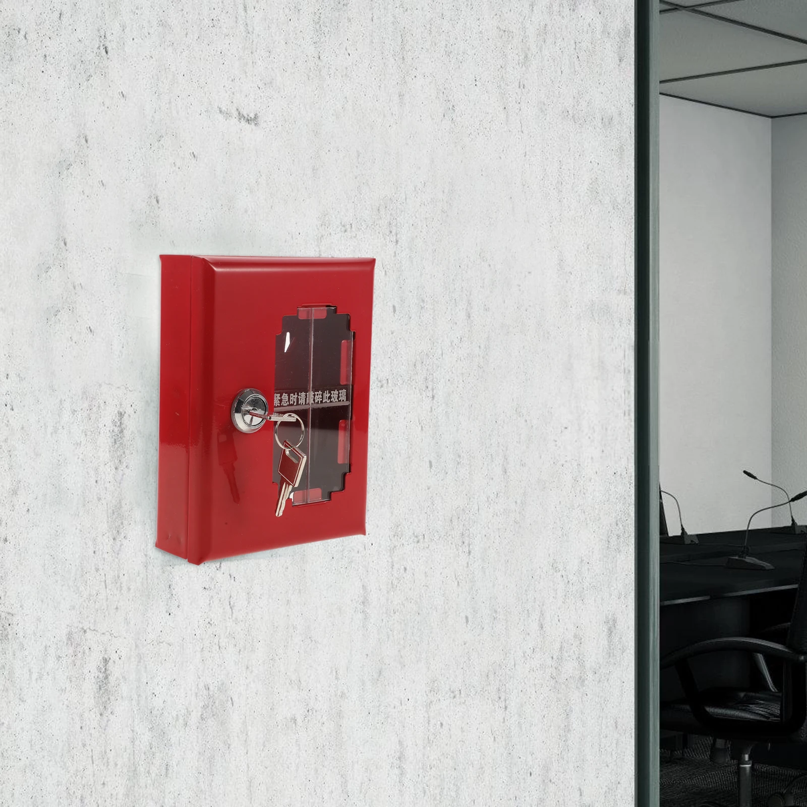 Wall-Mounted Fireproof Key Metal Storage House Keys Emergency Door Security Safe Hazardous Items Organizer 12- Code