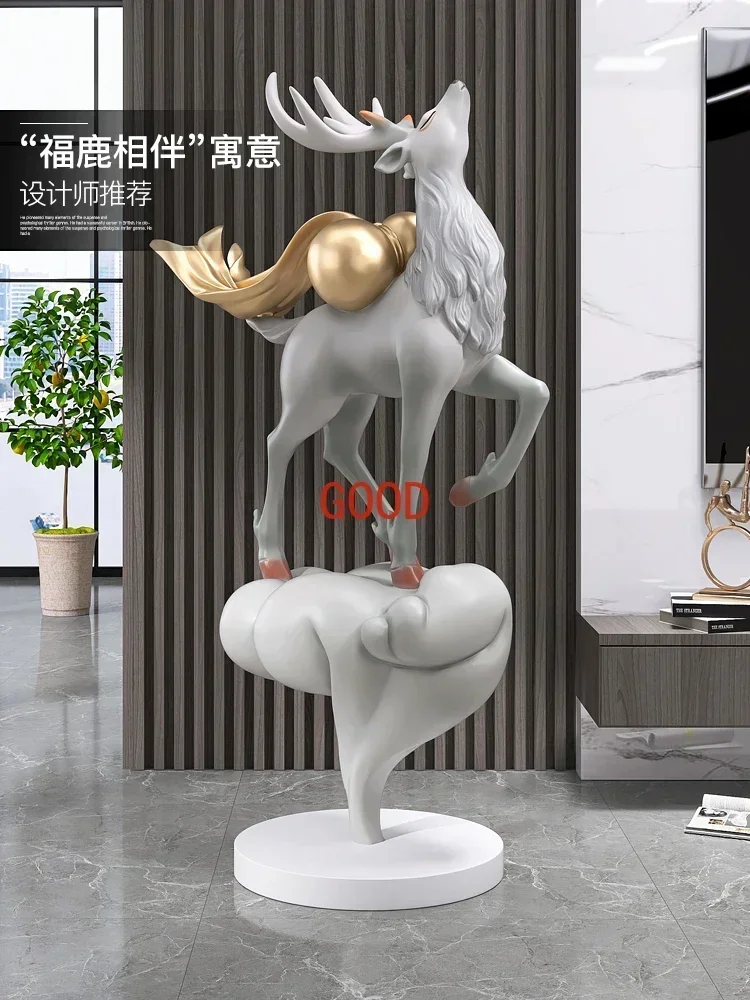 

Напольный светильник TAO Large Elk, роскошный, высококачественный, для гостиной или прихожей.