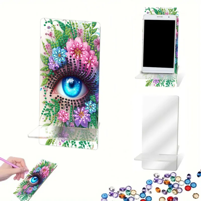 

1 Piece Acrylic Diamond Painting Kit Animal Style DIY Phone Holder Creative Home Decor Craft Kit Hot Sale