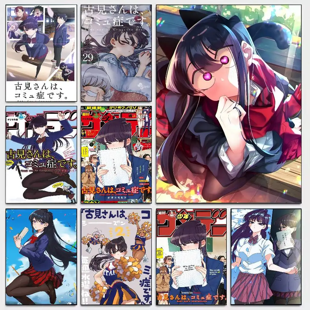 Anime Komi Can't Communicate Poster Art With Prints Home Bedroom Living Room Decoration Gift