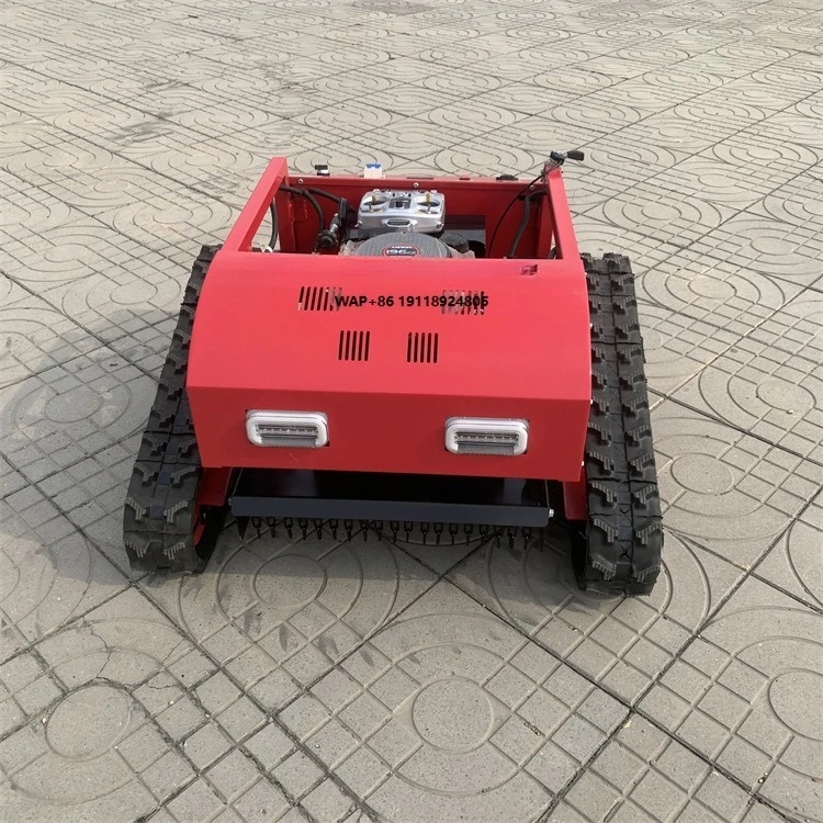 Self-Propelled Slope Lawn Mower Automatic Remote Control Robot Weeder for Steep Hills Cordless Brush Cutter