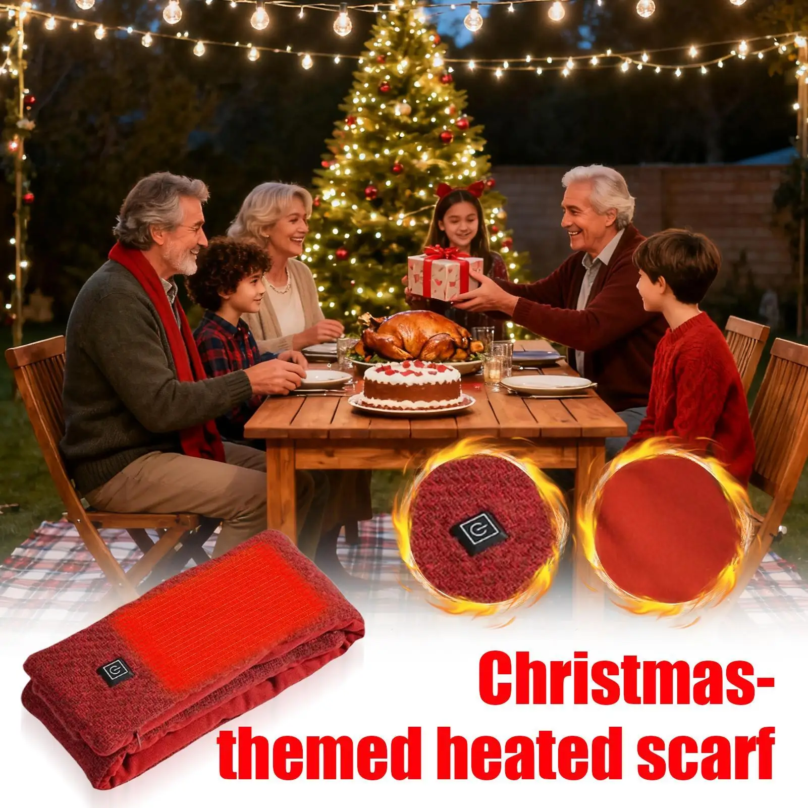 وشاح ساخن قابل للغسل 3 التحكم في درجة الحرارة الرقبة أدفأ التدفئة الكهربائية وشاح للنساء الرجال له لها الكبار الأب الأم #2