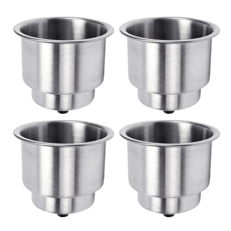 

Cup Holders Stainless Steel Recessed Cup Holder Cup Drink Bottle Insert Holder Cup Storage Car Drink Holder for Boats