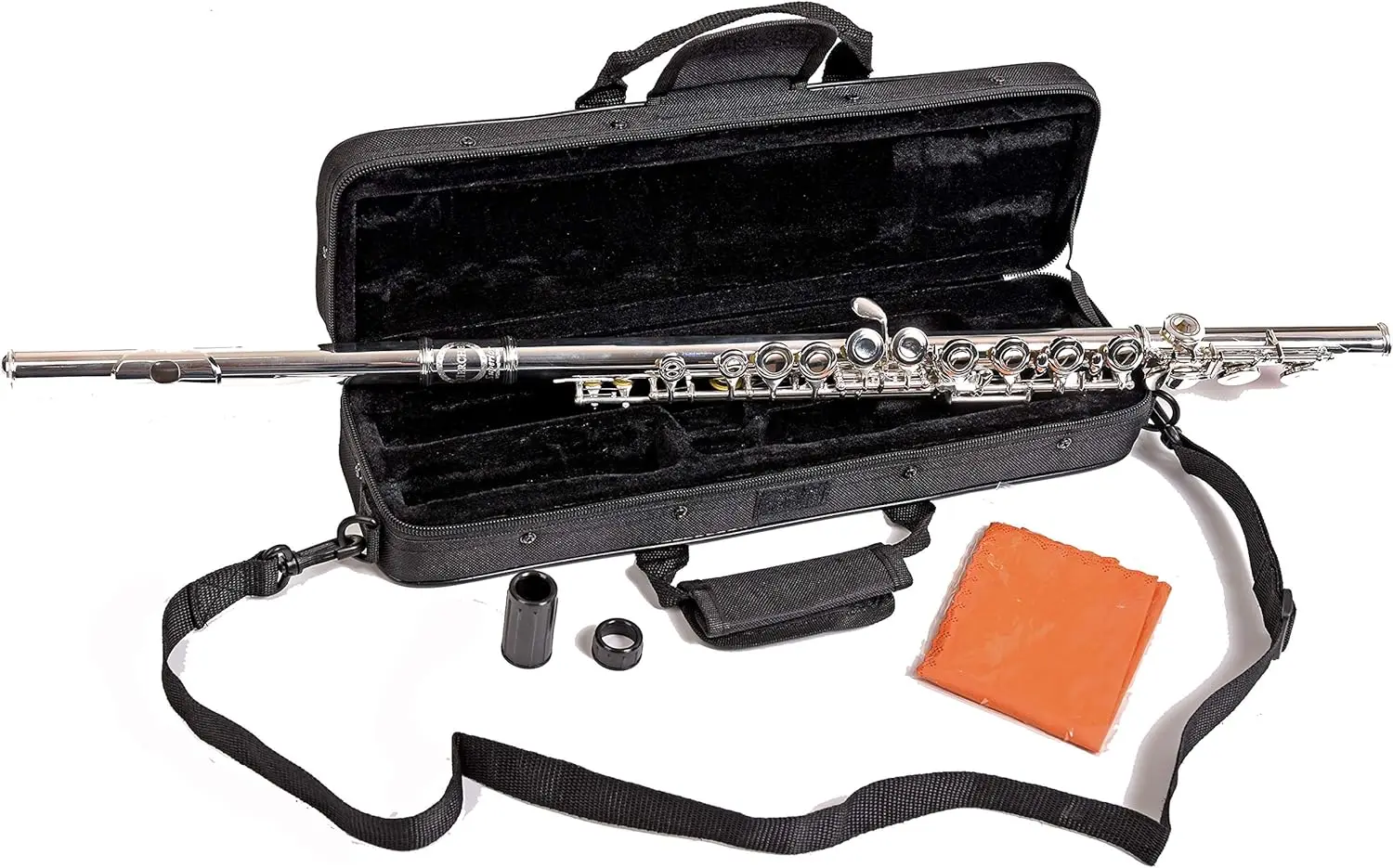 

Herche Superior Flute M2 Upgraded! | Professional Grade Musical Instruments for All Levels | SOLID NICKEL-SILVER | Complet