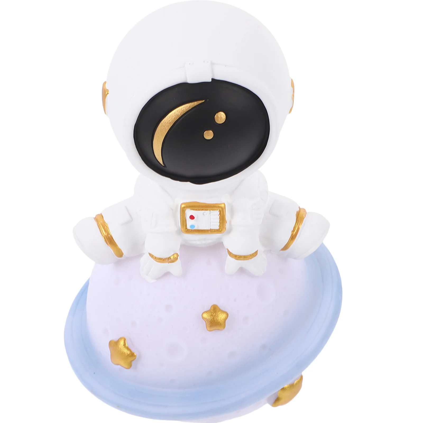 Lampu Bulan Astronot Lampu Malam Resin Kecil Lampu Malam Kreatif untuk Kamar Tidur Hiasan Meja Dekorasi