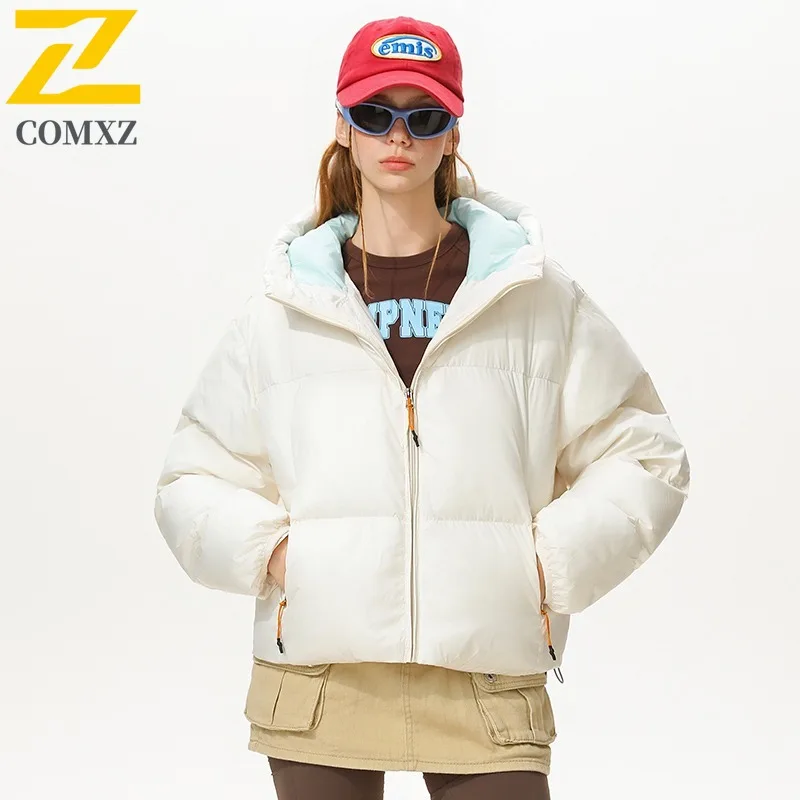 سترة COMXZ الخارجية المملوءة بغطاء للرأس للرجال عالية الجودة للمغامرة سترة سميكة ودافئة متعددة الوظائف معاطف شتوية خفيفة الوزن ومريحة #2