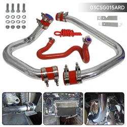 Turbo Aluminum Intercooler Piping Pipe Kit Fits For Audi A4 VW Passat 1.8T Quattro B5 1.8L Blue / Black/ Red