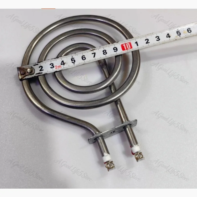 Suitable for Korean Style Air Fryer Heating Tube Mosquito Coil Shaped Dry Burning Heating Tube 220V 1200W Diameter 11cm