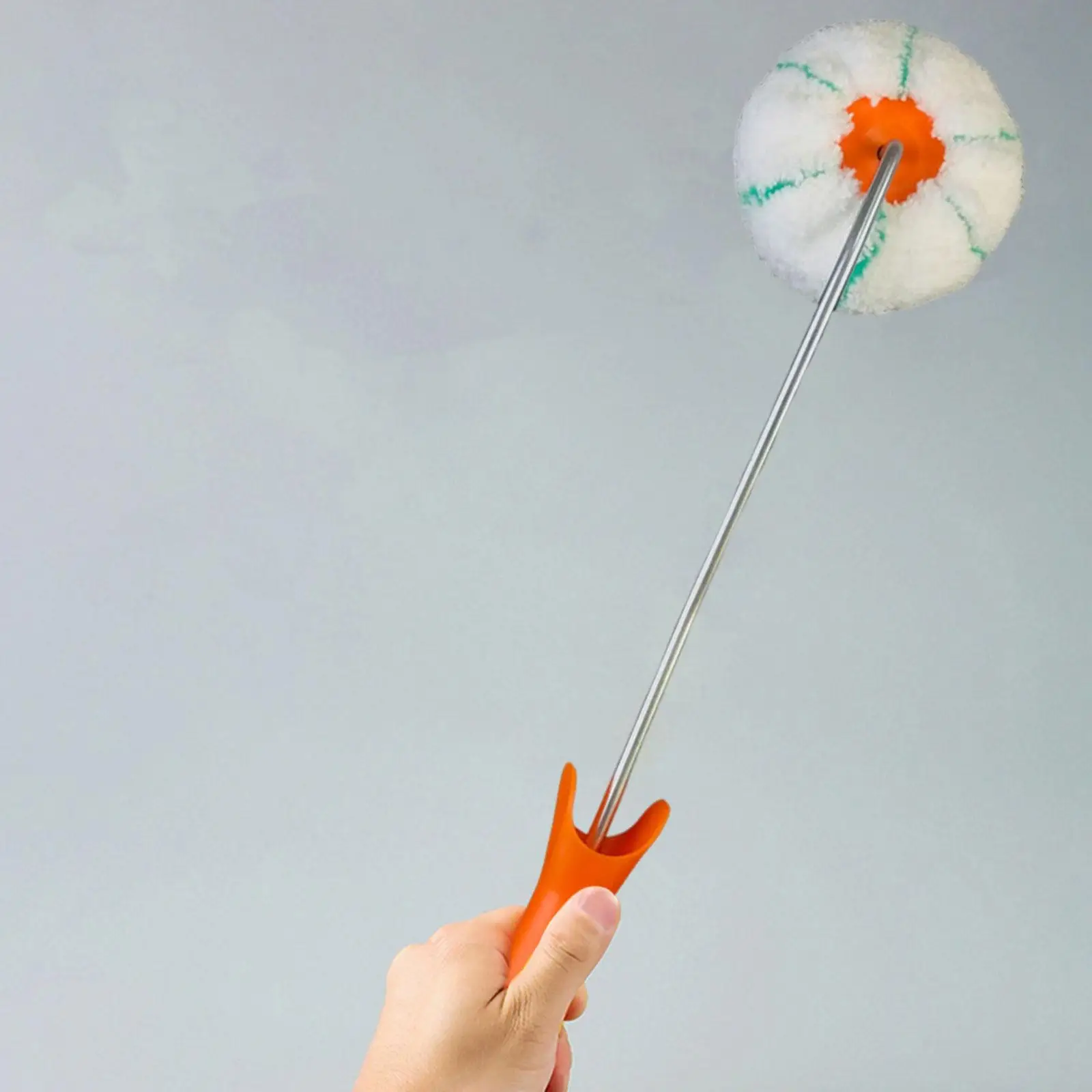 Rodillo de pintura de esquina, artesanía versátil, ergonómico, bricolaje, barro para paneles de yeso, mango extendido, pincel de pintura para aplicación doméstica de oficina