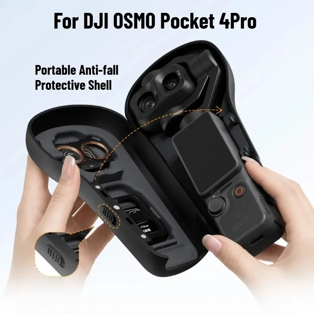 for KF Concept DJI Osmo Pocket 4Pro Protective Case Portable Mount Gimbal Shock-Resistant Lens Filter Storage for DJI Pocket 4
